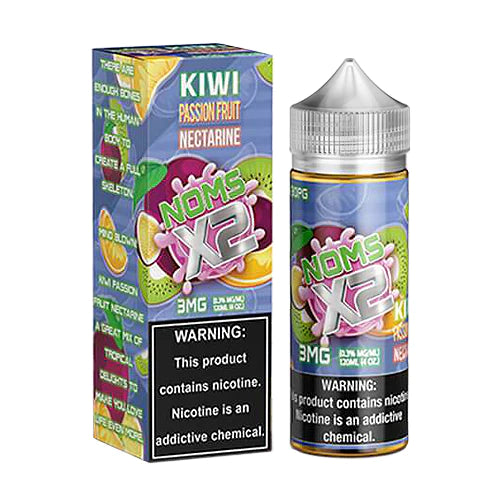 NOMS X2 Kiwi Passion Fruit Nectarine E Juice, VaporPlus
